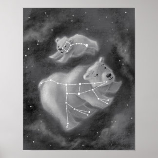 Poster Ours mineurs Ursa Major et Ursa