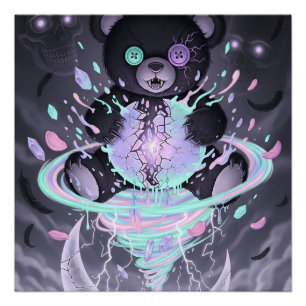 Poster Ours Mystique Goth Pastel