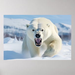 Poster Ours polaire Animal Nature Majestic Sauvage