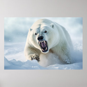 Poster Ours polaire Animal Nature Majestic Sauvage