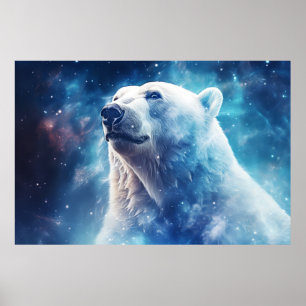 Poster Ours polaire animal sauvage Majestic Wilderness Ar