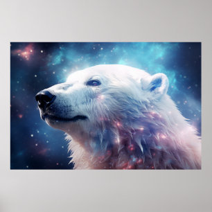 Poster Ours polaire animal sauvage Majestic Wilderness Ar