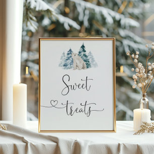 Poster Ours polaire Poitrine de douceurs