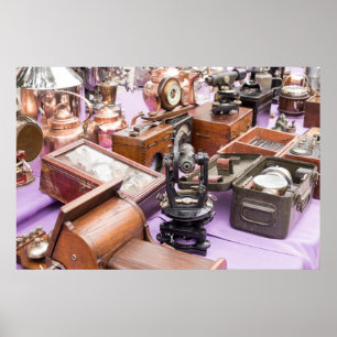 Poster Outils de navigation maritime antique