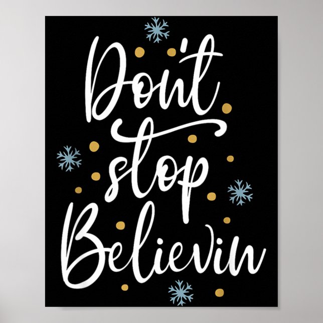 Poster Outstading For Melanin Don't Stop Believing - Men' (Devant)