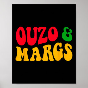 Poster Ouzo Et Margs Drôle Cinco De Mayo Grec Orthodoxe