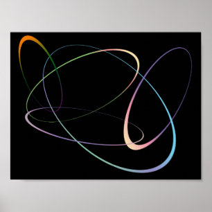 Poster Ovals par l'affiche de Fran Hogan