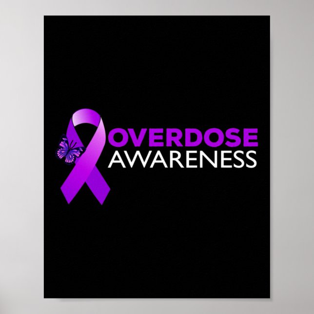 Poster Overdose Awareness I Wear Purple  (Devant)