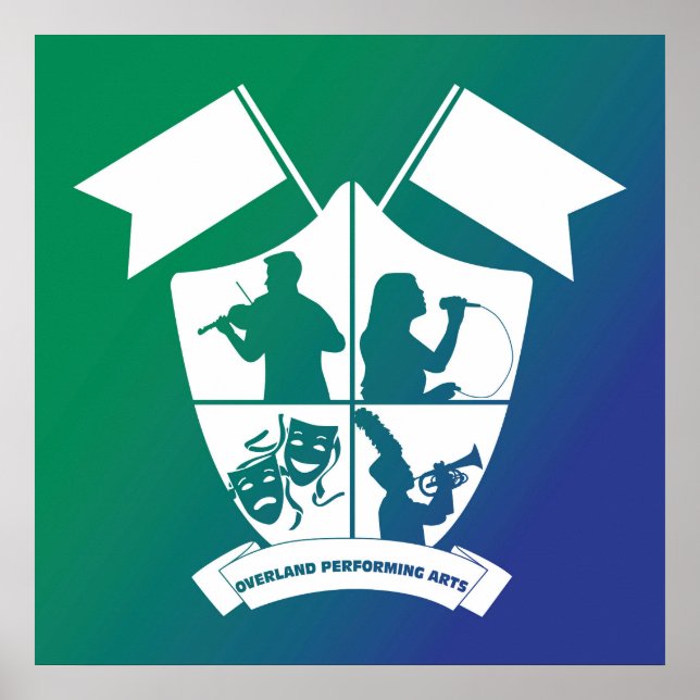 Poster Overland PA Department Crest (Devant)