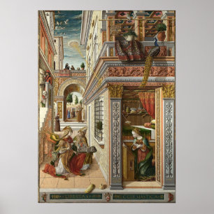 Poster OVNI dans l'art ancien L'Annonciation avec Saint E
