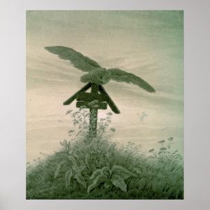 Poster Owl on a Grave, 1836-7