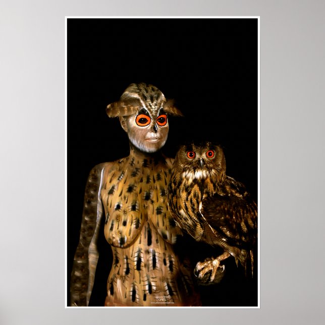 Poster Owl par Johannes Stötter (Devant)