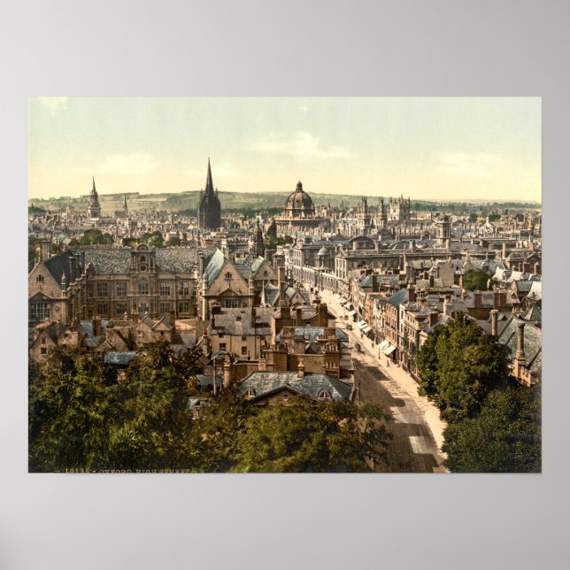 Poster Oxford, Oxfordshire, Angleterre (Devant)