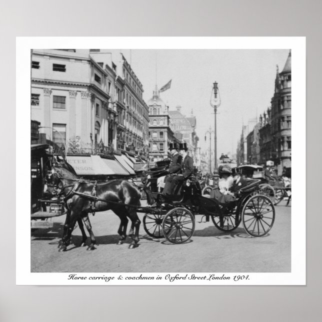 Poster Oxford Street Londres 1904, Angleterre Royaume-Uni (Devant)