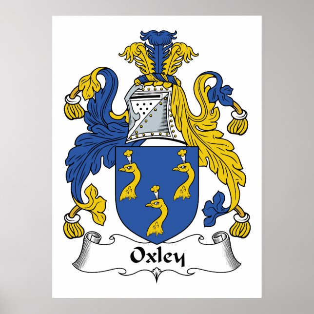 Poster Oxley Family Crest (Devant)