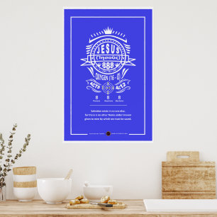 Poster Oxygène Jésus 888