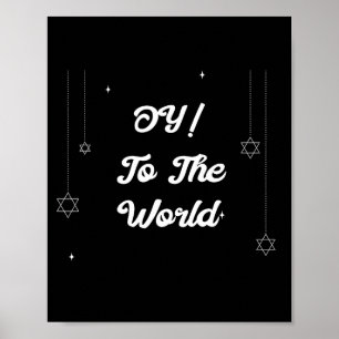 Poster Oy ! Pour le monde drôle cadeau de Hanukkah
