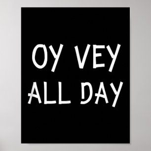 Poster Oy Vey toute la journée Version Gym casher Citatio
