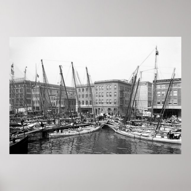 Poster Oyster Luggers (Devant)