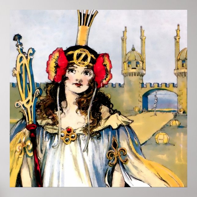 Poster "Ozma of Oz" de John R Neill (Devant)