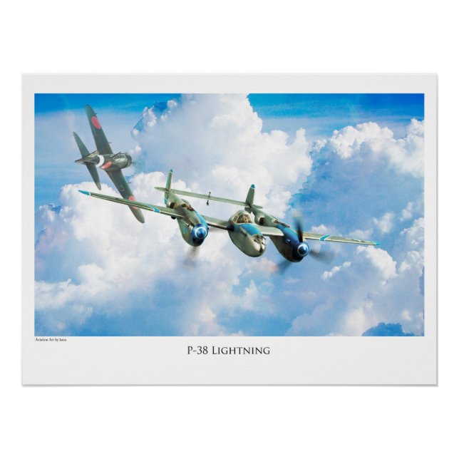 POSTER P-38稲妻 (Devant)