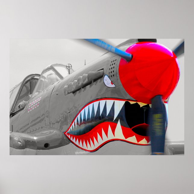POSTER P-40 WARHAWK (Devant)
