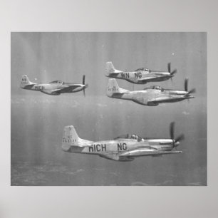 Poster P-51 Mustangs