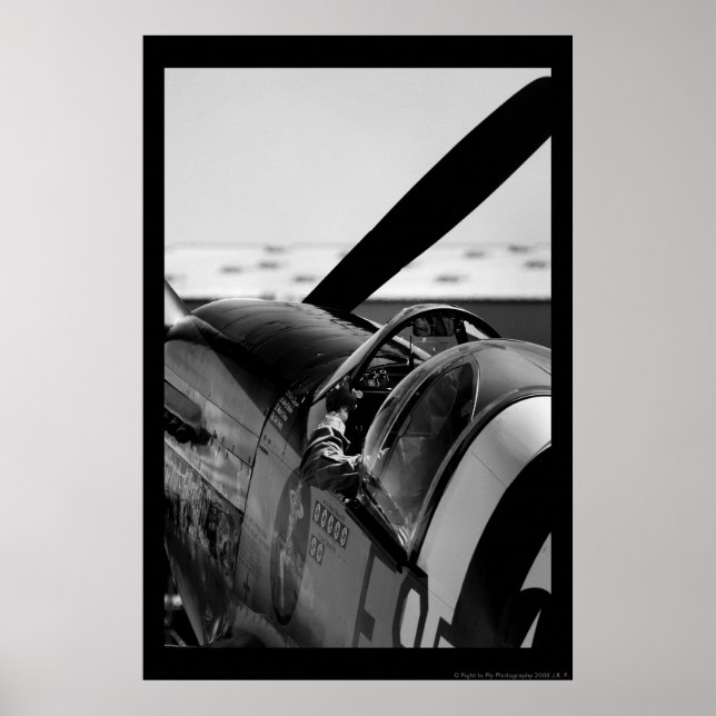 Poster P-51B Mustang (Devant)