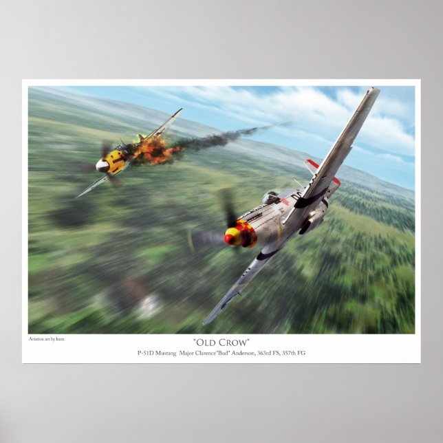 Poster P-51D Mustang (Devant)