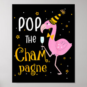 Poster P Le Champagne C'est la Nouvelle Année! Drôle de F