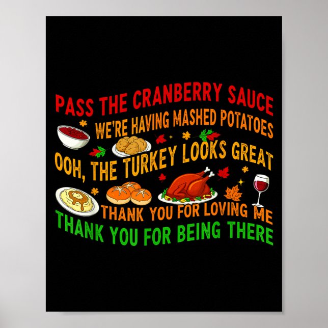 Poster P The Cranberry Sauce Mashed Tatoes  (Devant)
