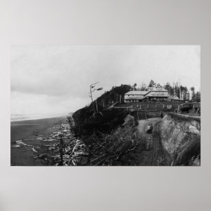 Poster Pacific Beach, WA - Pacific Beach Hotel et Old