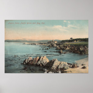 Poster Pacific Grove, CA - Lovers Point, Pacific