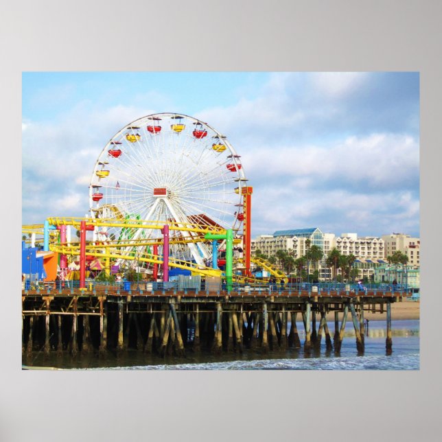 Poster Pacific Park, Père Noël Monica, Ca. (Devant)