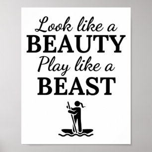 Poster Paddleboard : On dirait un jeu de beauté comme une