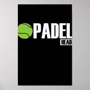 Poster Padel Head Tennis Sport und Ball