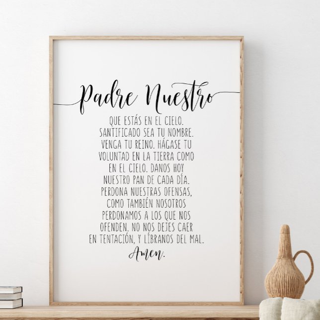 Poster Padre Nuestro Que Estás En El Cielo (Créateur téléchargé)