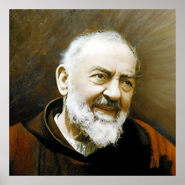 Poster Padre Pio, (Devant)