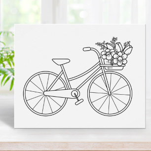 Poster Page Bicyclette avec panier à fleurs