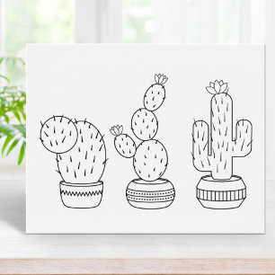 Poster Page Cactus Pots - Cactus Plante Coloration