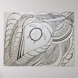 Poster Page Coloration Abstraite