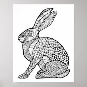 Poster Page Couleur de lapin