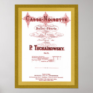 Poster Page de garde musicale Nutcracker Imprimer