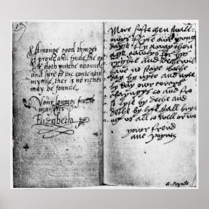 Poster Page de manuscrit