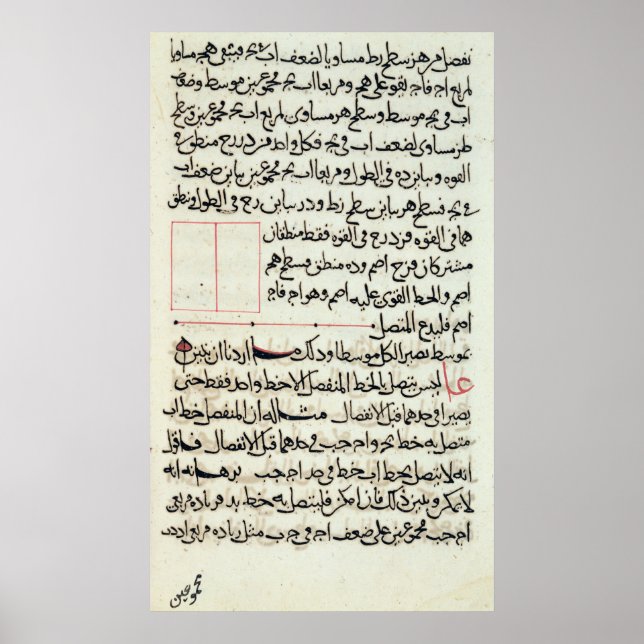 Poster Page de texte à partir d'un élément, une géométrie (Devant)