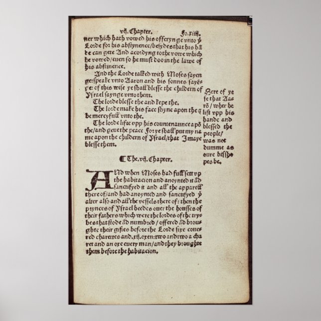 Poster Page de texte Ancien Testament (Devant)