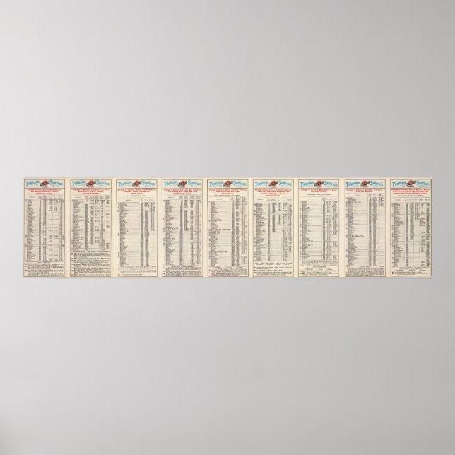 Poster Page de texte Chicago et North Western Line (Devant)