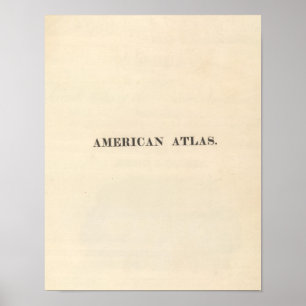 Poster Page de titre Atlas américain
