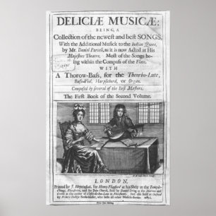Poster Page de titre de 'Deliciae Musicae'