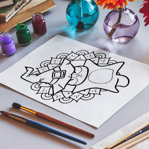 Poster Page Drôle Halloween Lider de sucre Coloration